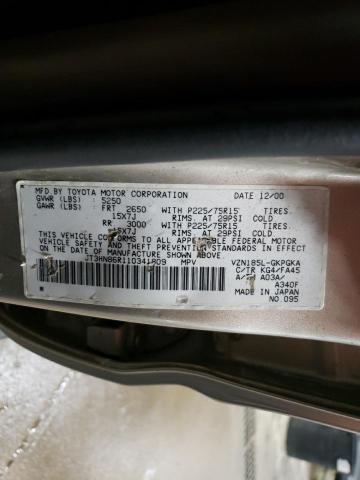 2001 TOYOTA 4RUNNER SR5