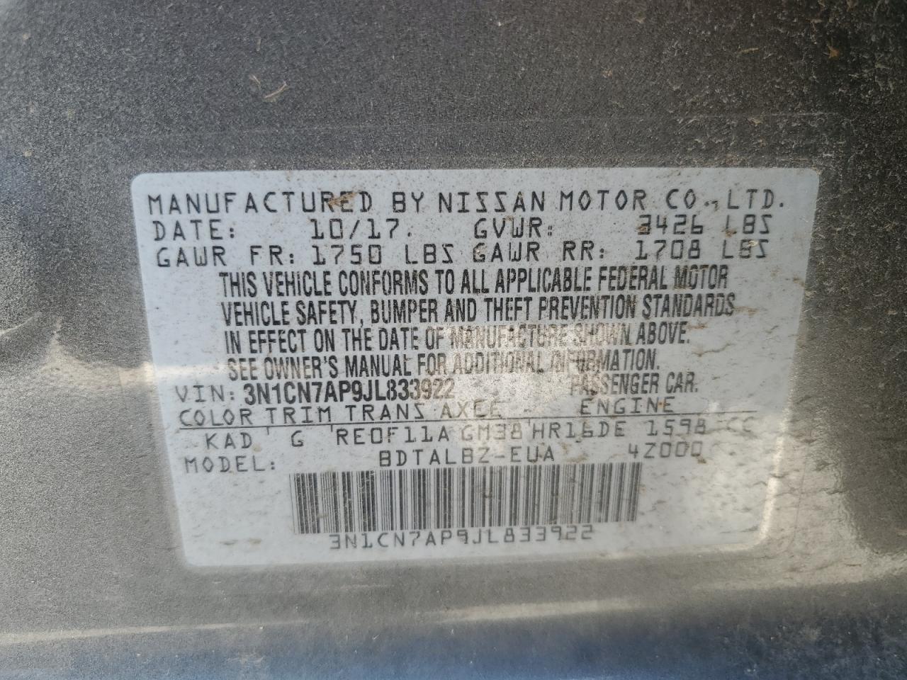 2018 Nissan Versa - Image 14