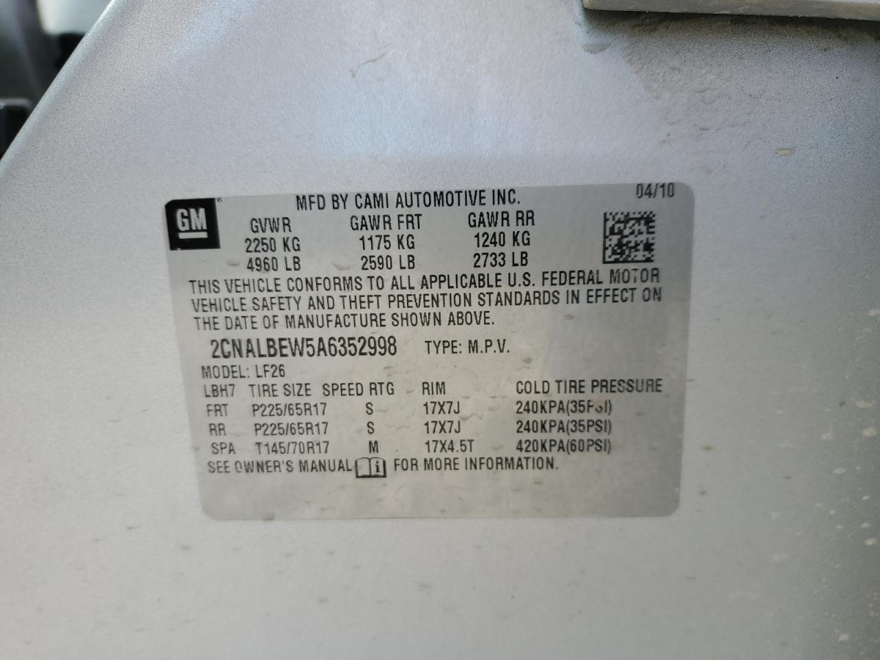 2010 Chevrolet Equinox - Image 12