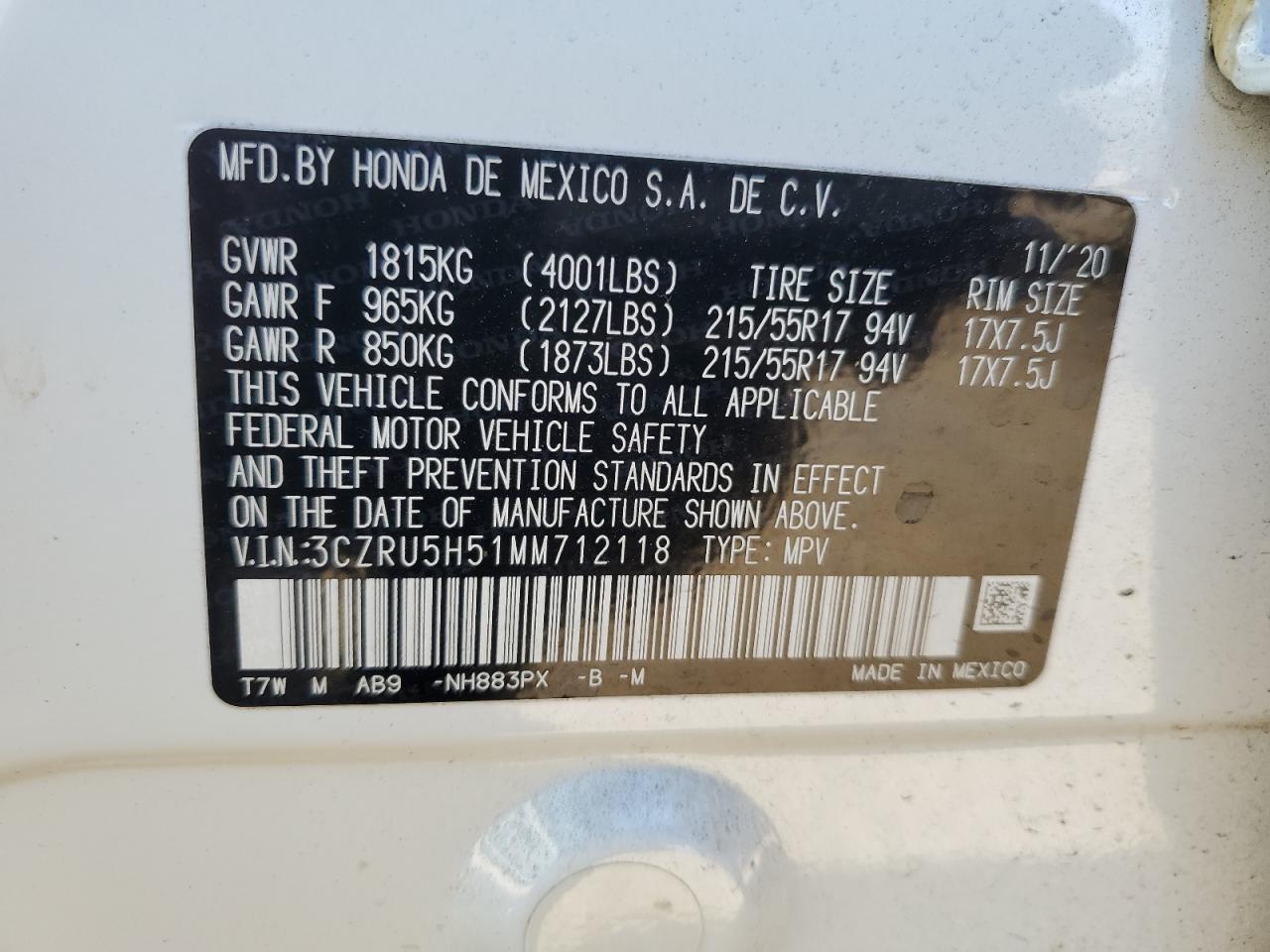 2021 Honda HR-V - Image 15