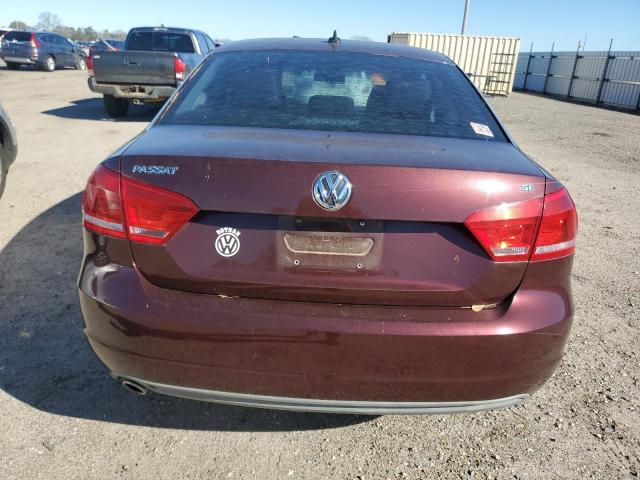 Седани VOLKSWAGEN PASSAT 2013 Бордовий