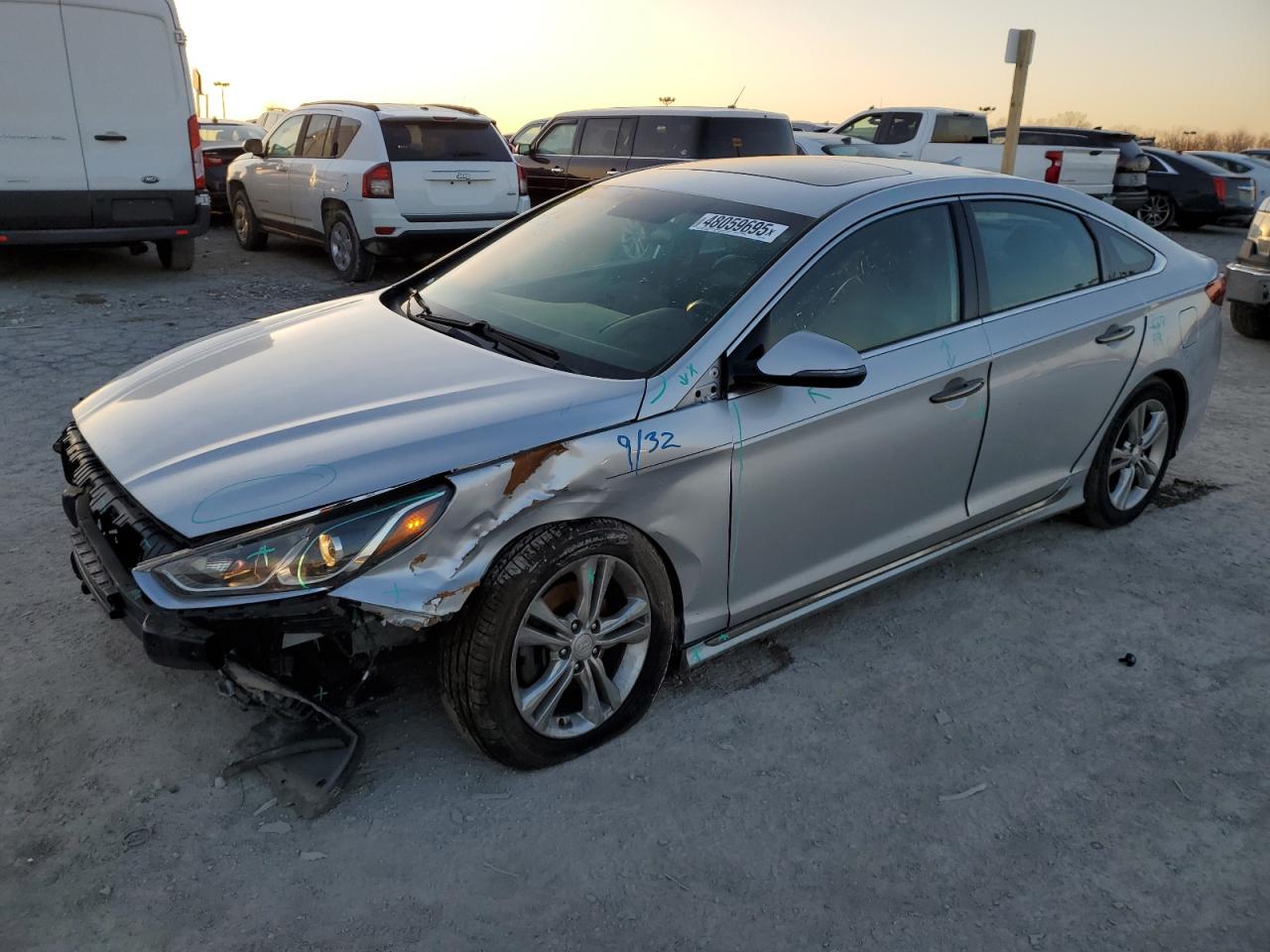 2018 Hyundai Sonata Sport на продаже в Indianapolis, IN - Front End