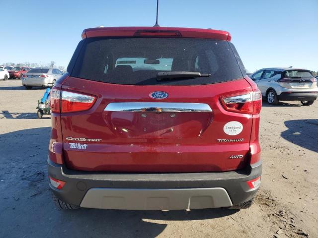  FORD ECOSPORT 2019 Czerwony