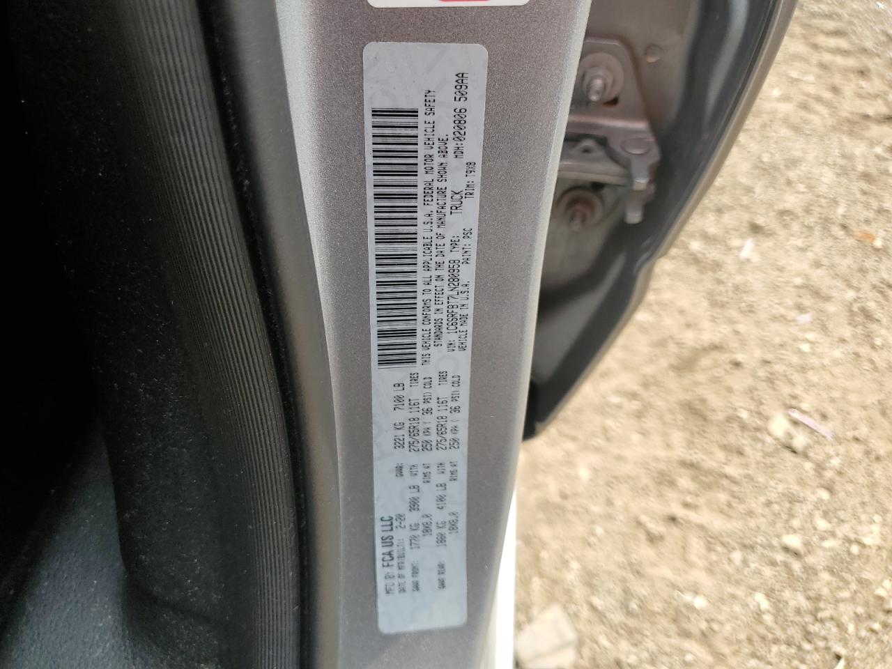 2020 Ram 1500 Big Horn/Lone Star VIN: 1C6SRFBT7LN280958 Lot: 50397145