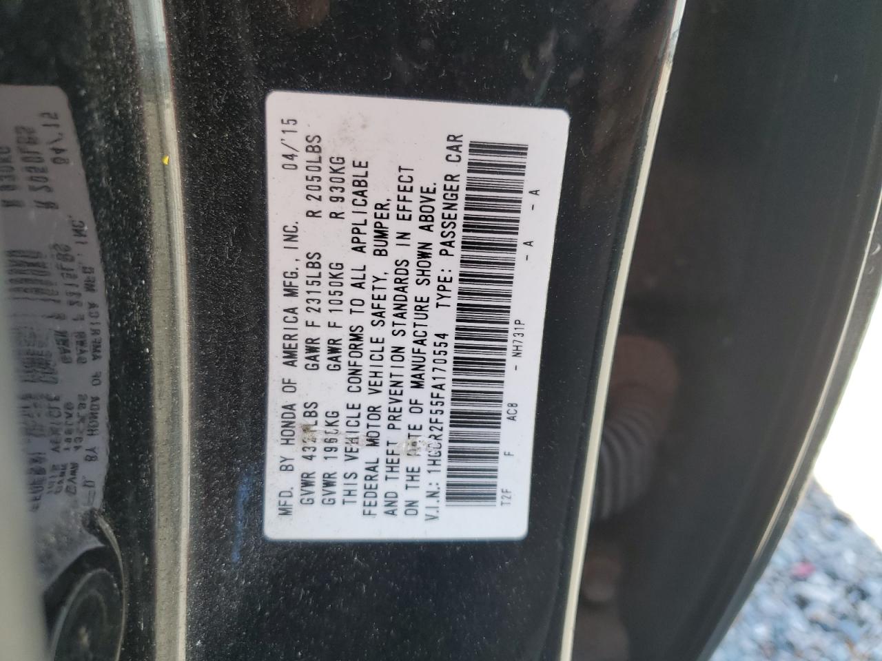 2015 Honda Accord - Image 12