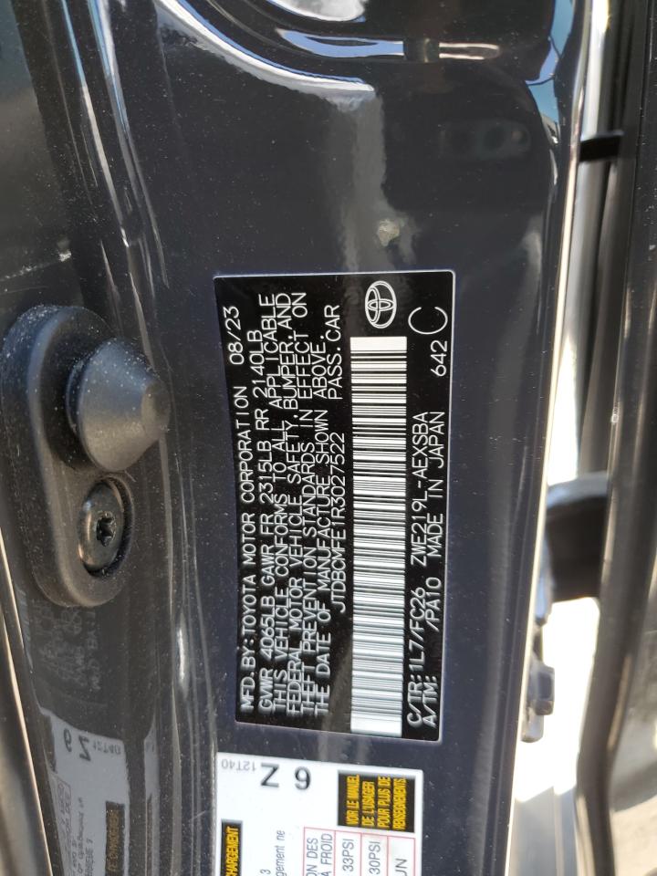 JTDBCMFE1R3027522 TOYOTA COROLLA 2024