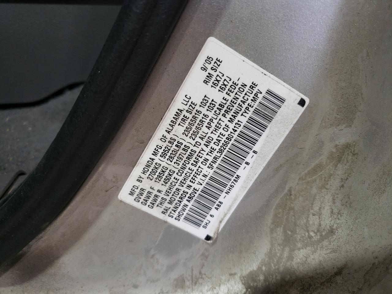 2006 Honda Odyssey - Image 15