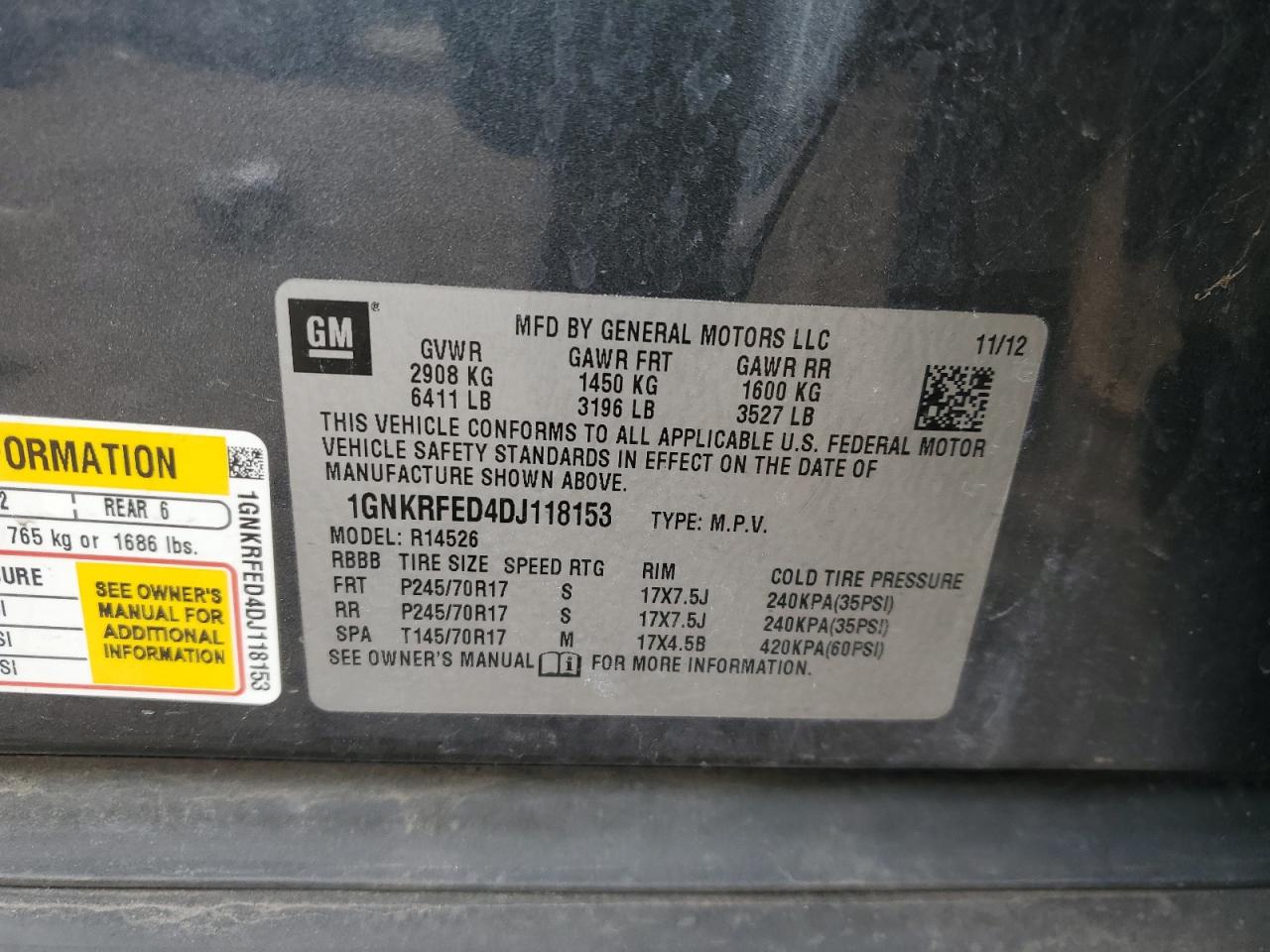 2013 Chevrolet Traverse - Image 13