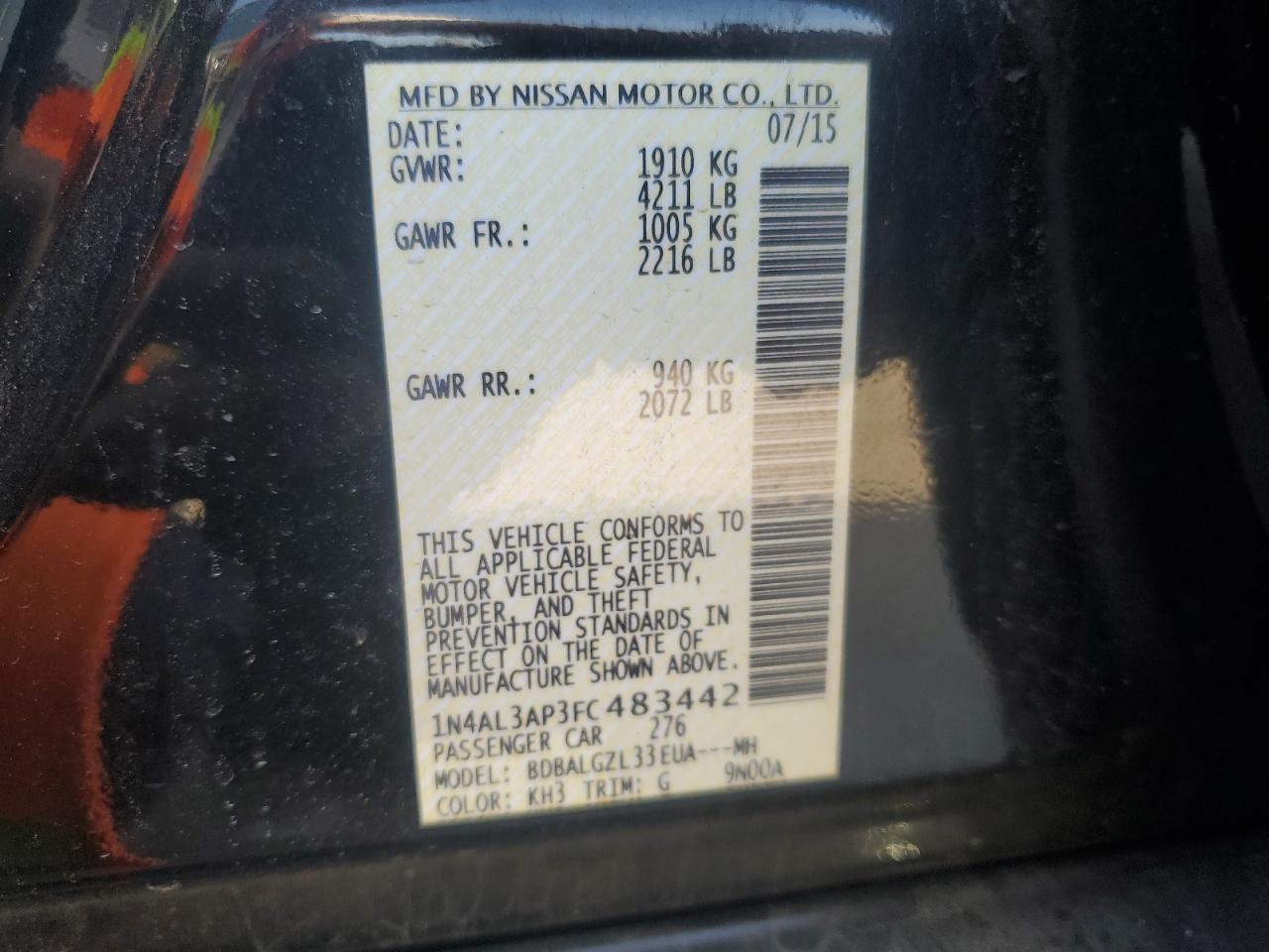 2015 Nissan Altima - Image 12