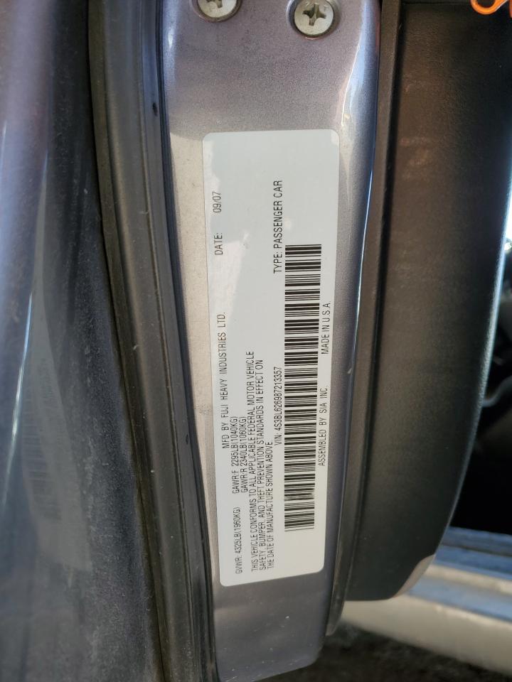 2008 Subaru Legacy 2.5I Limited VIN: 4S3BL626987213357 Lot: 48317845