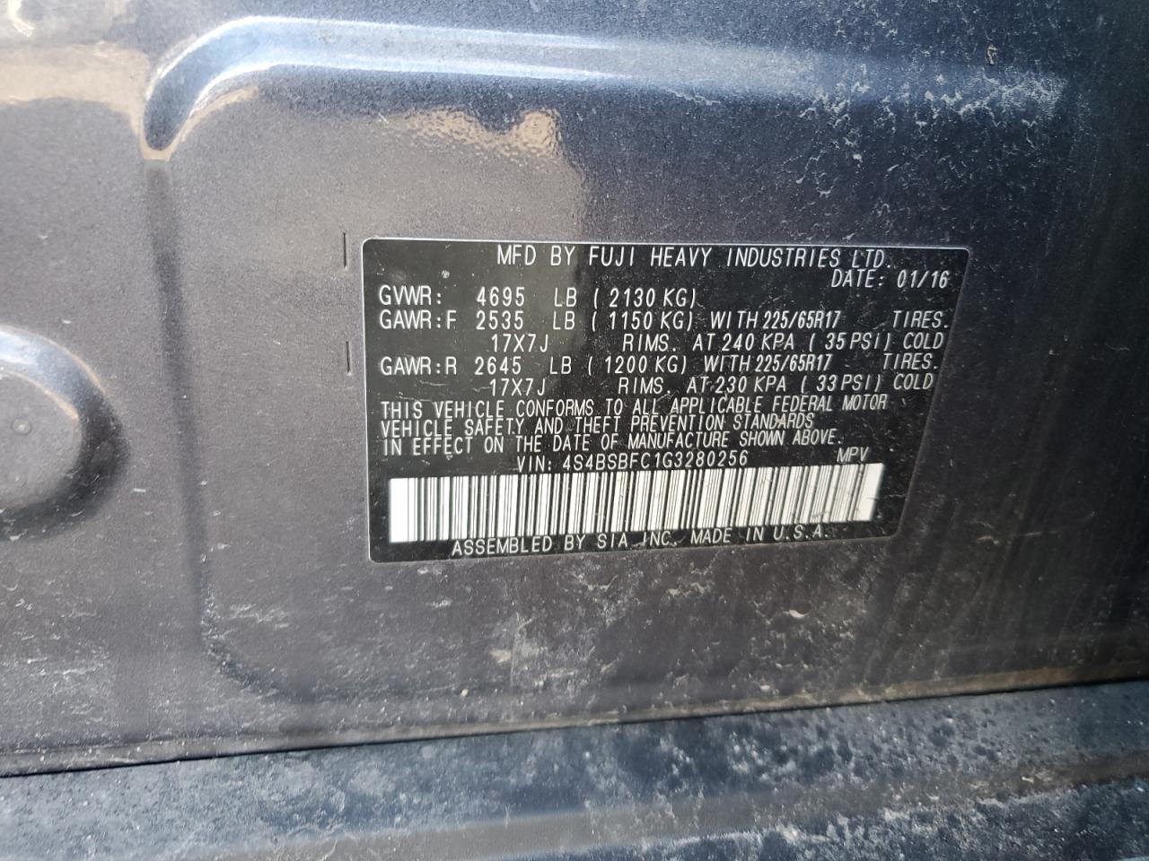 2016 Subaru Outback - Image 13