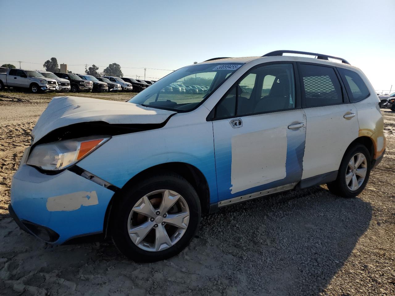 2015 Subaru Forester 2.5I Premium white suv gas JF2SJADC2FH471451 photo #1