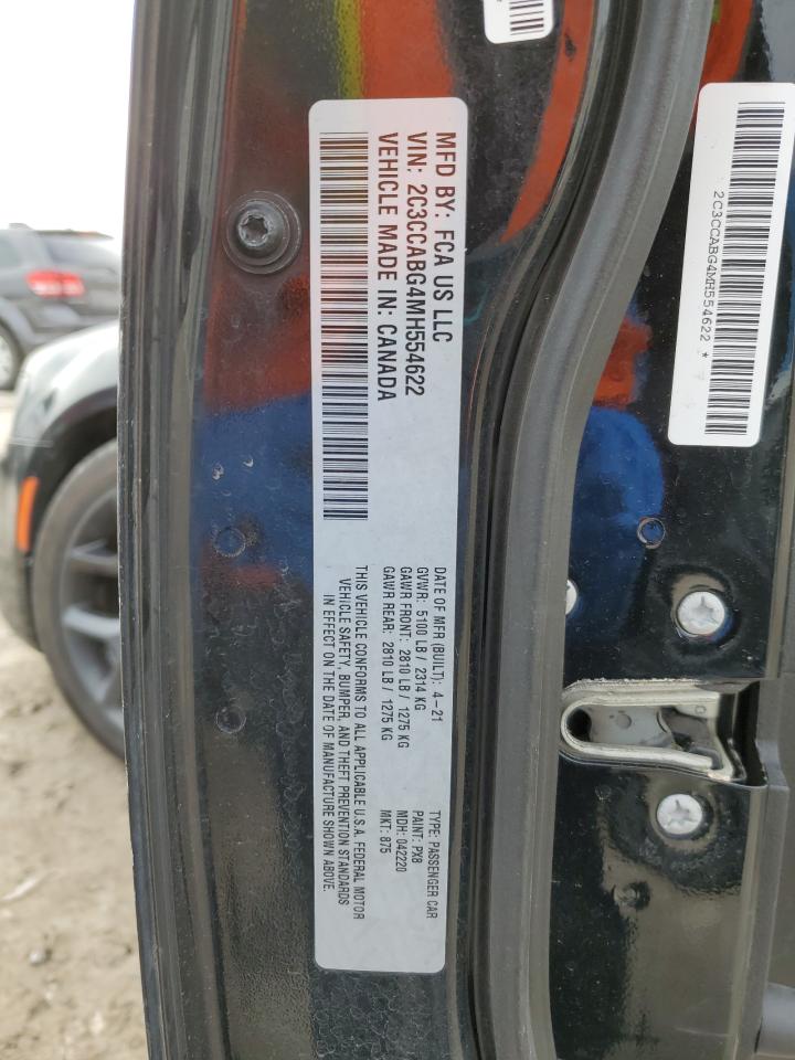 2021 Chrysler 300 S VIN: 2C3CCABG4MH554622 Lot: 48212015