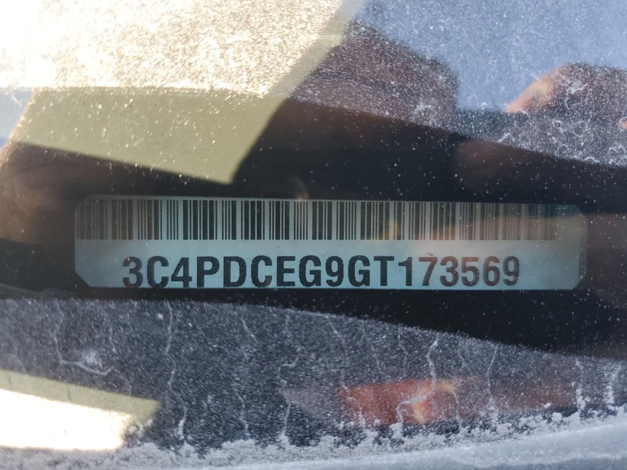 2016 Dodge Journey R/T VIN: 3C4PDCEG9GT173569 Lot: 49610765
