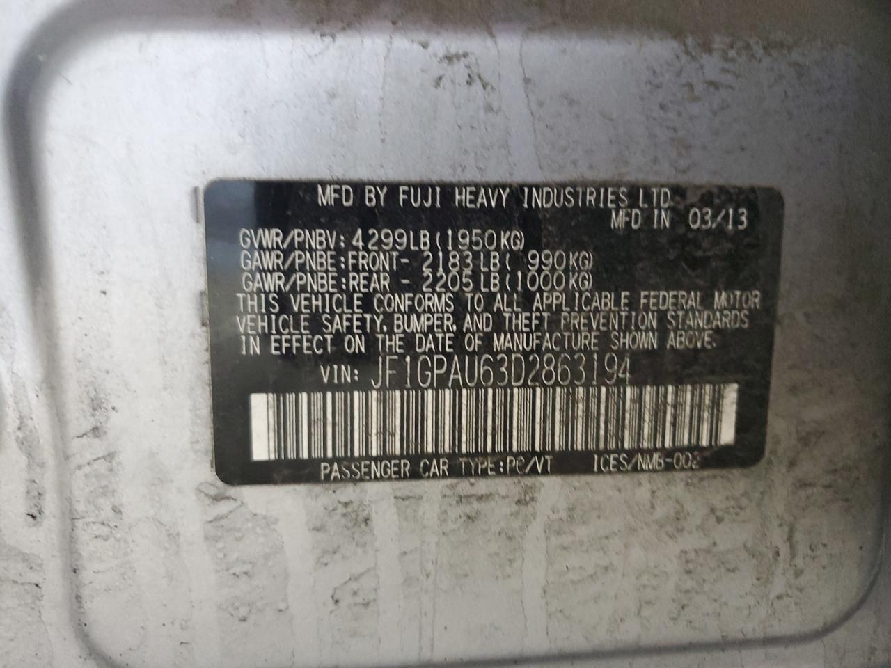 2013 Subaru Impreza - Image 12
