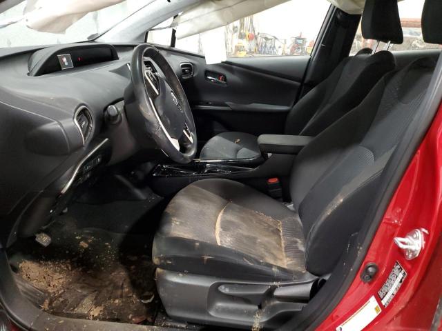  TOYOTA PRIUS 2018 Czerwony