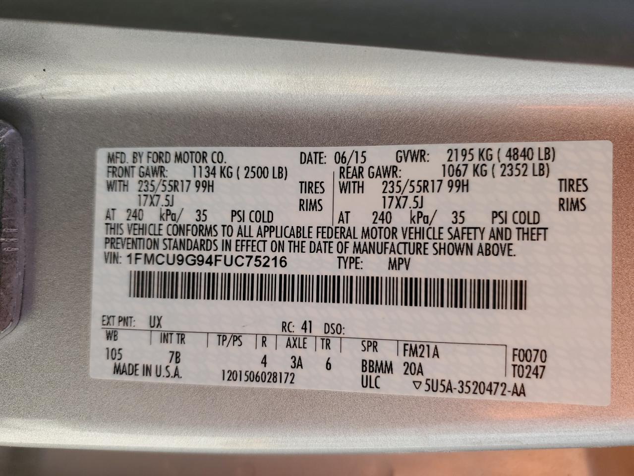 2015 Ford Escape - Image 13