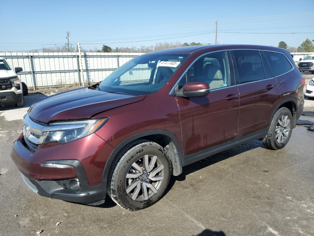 2021 Honda Pilot Exl للبيع في Montgomery، AL - Side