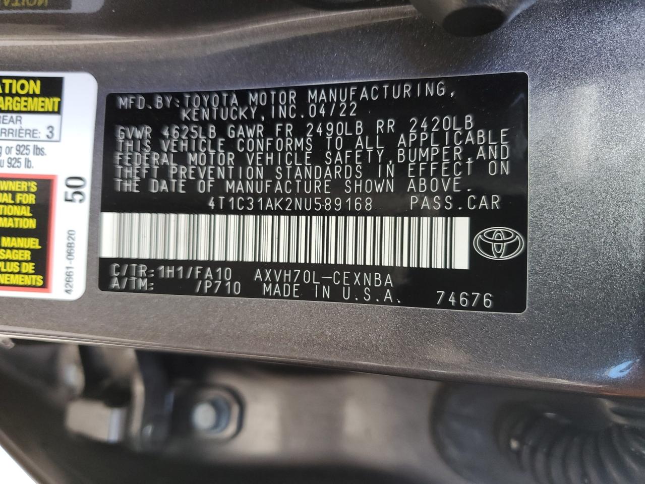 2022 Toyota Camry - Image 15