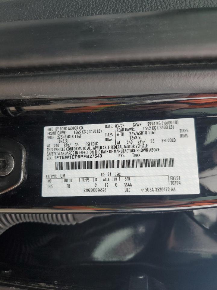 1FTEW1EP8PFB27540 FORD F-150 2023