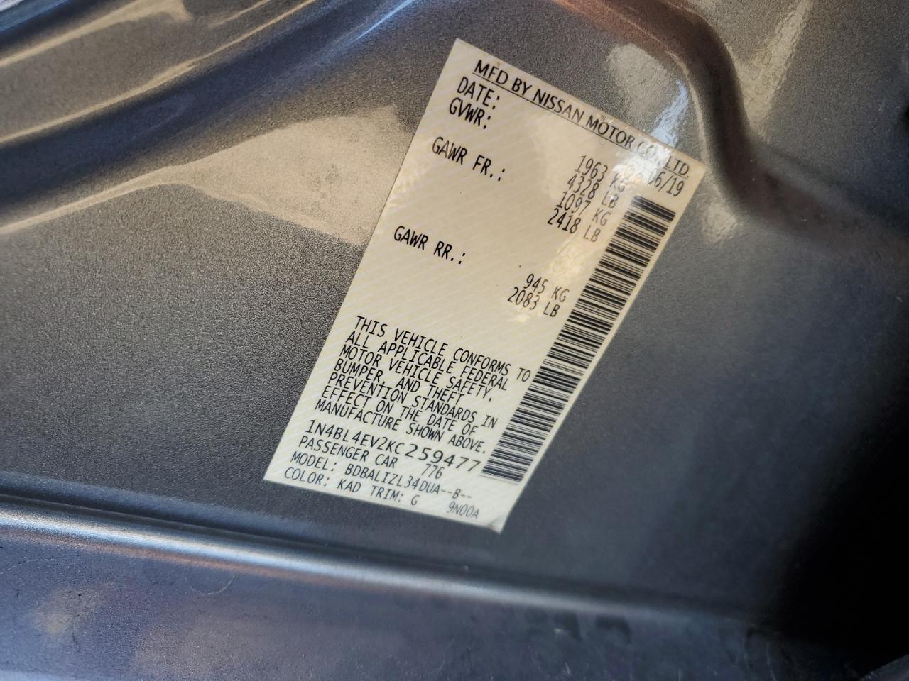 2019 Nissan Altima - Image 14