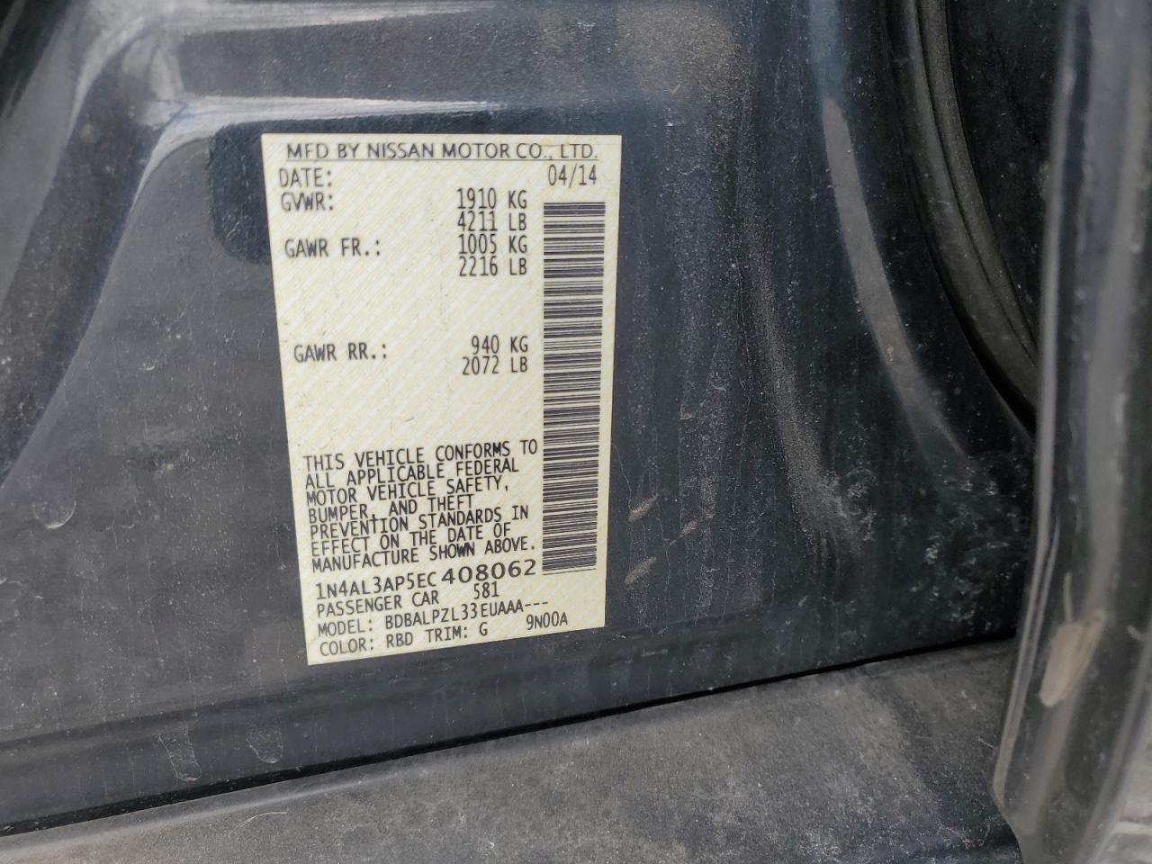 2014 Nissan Altima - Image 14