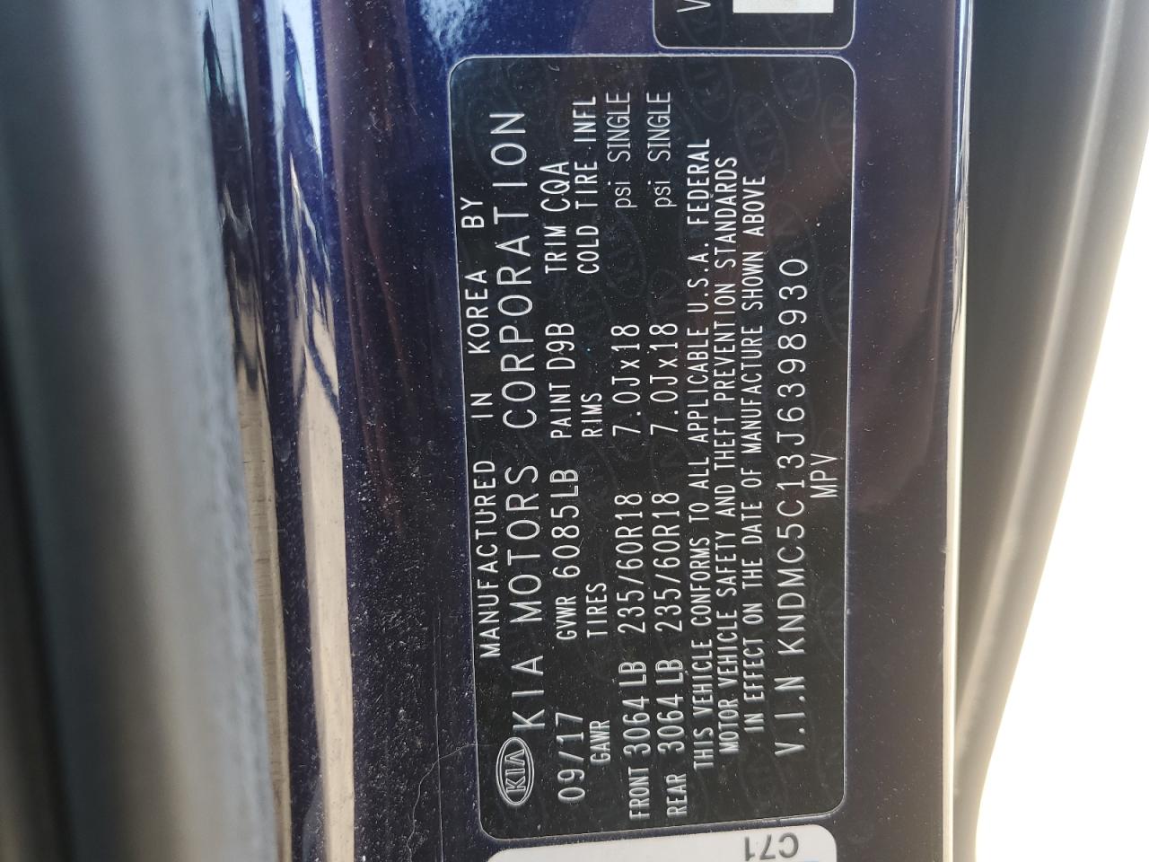 2018 Kia Sedona - Image 15