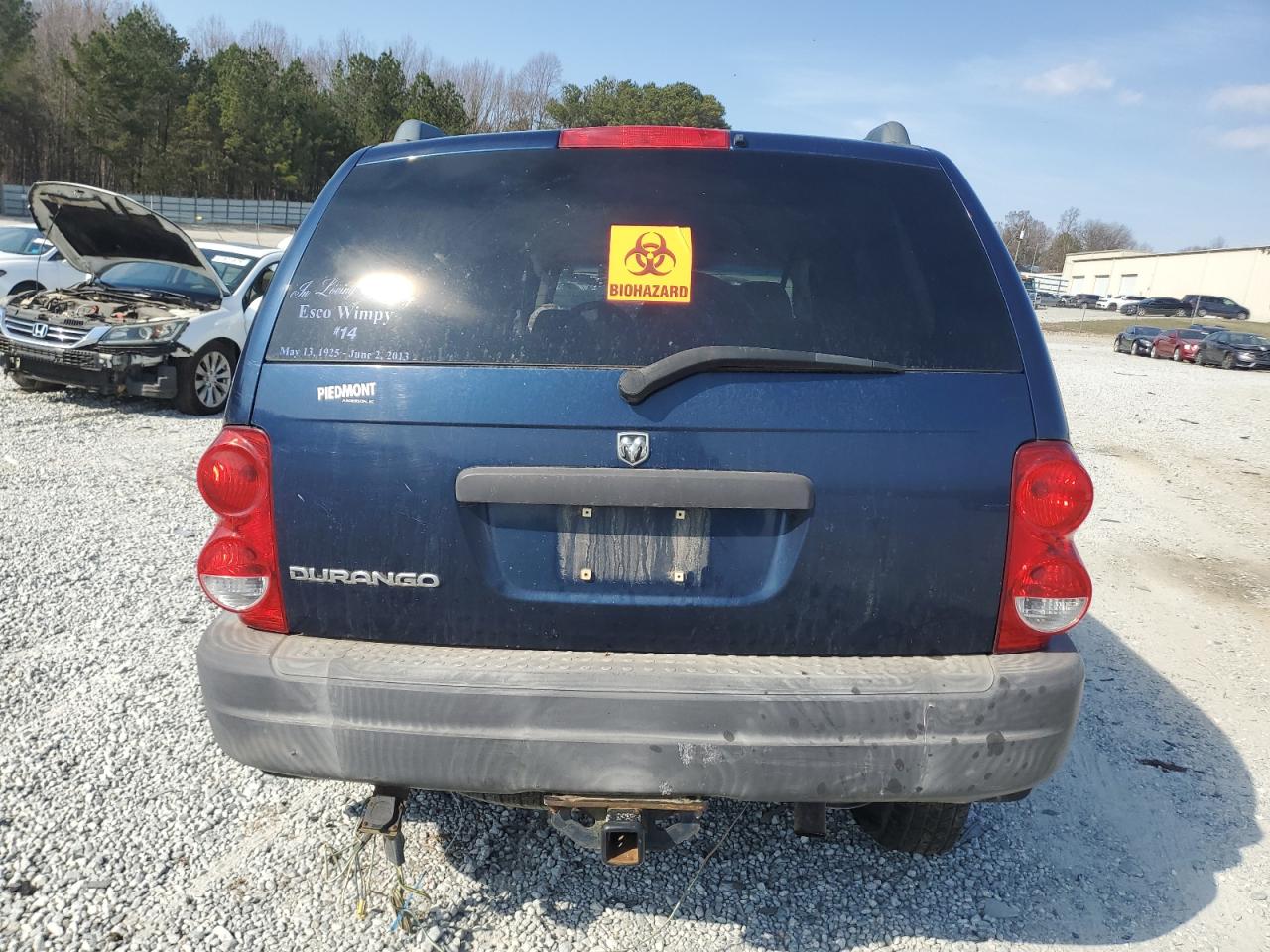 2006 Dodge Durango Sxt VIN: 1D4HB38N06F121005 Lot: 47610215