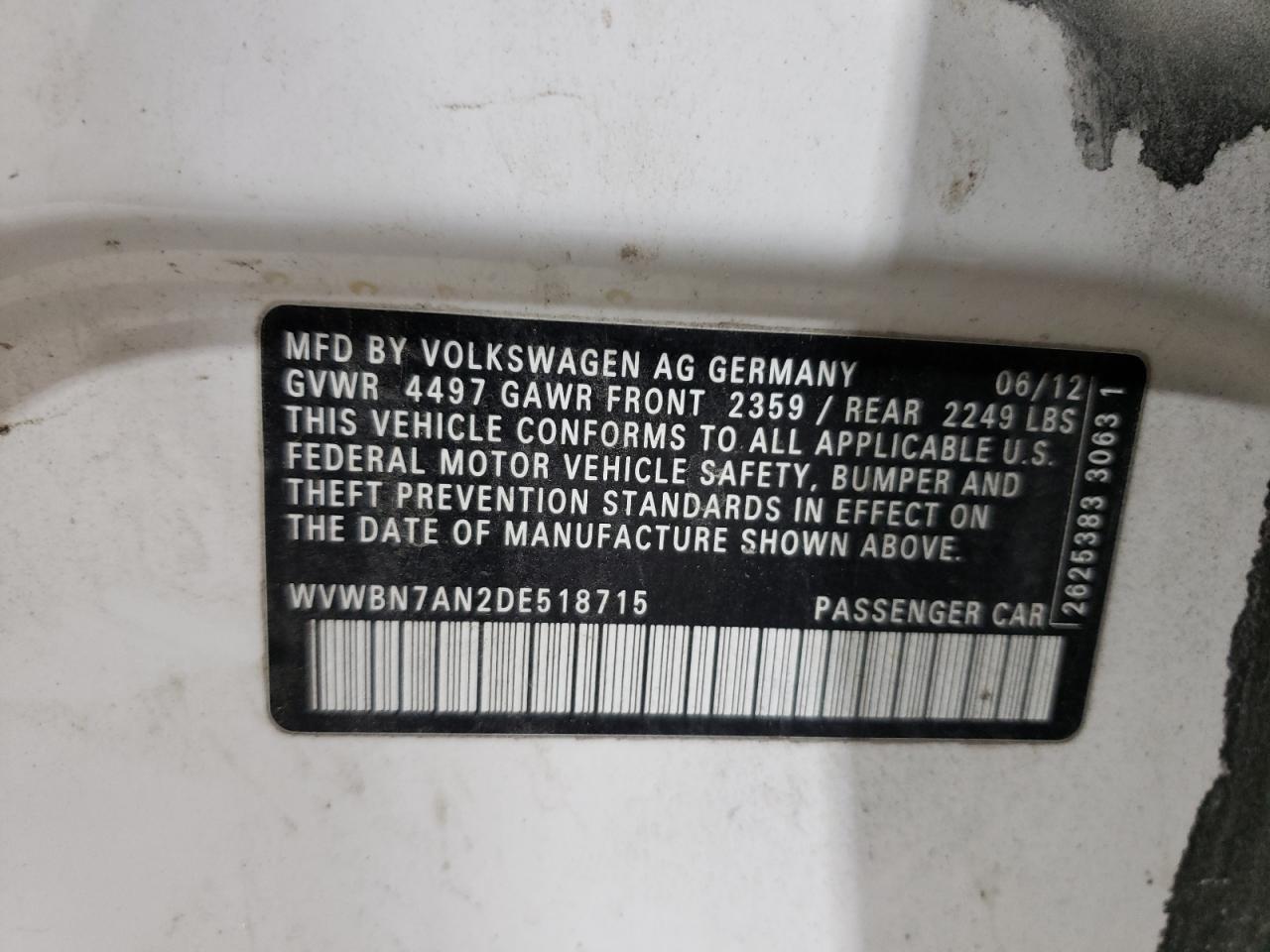 2013 Volkswagen Passat CC - Image 12
