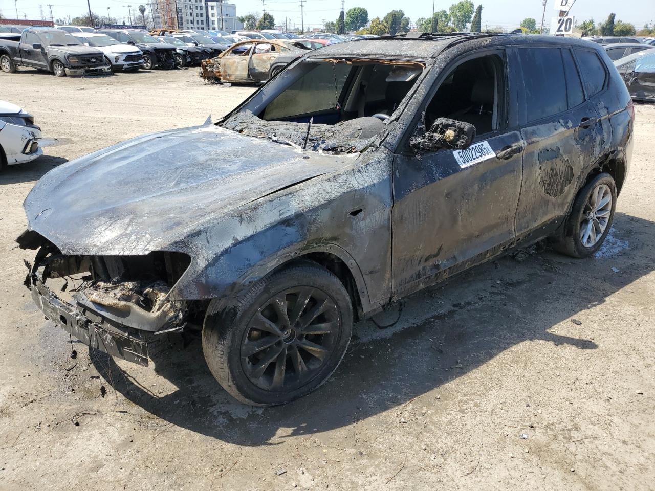 2014 Bmw X3 Xdrive28I na sprzedaż w Los Angeles, CA - Burn