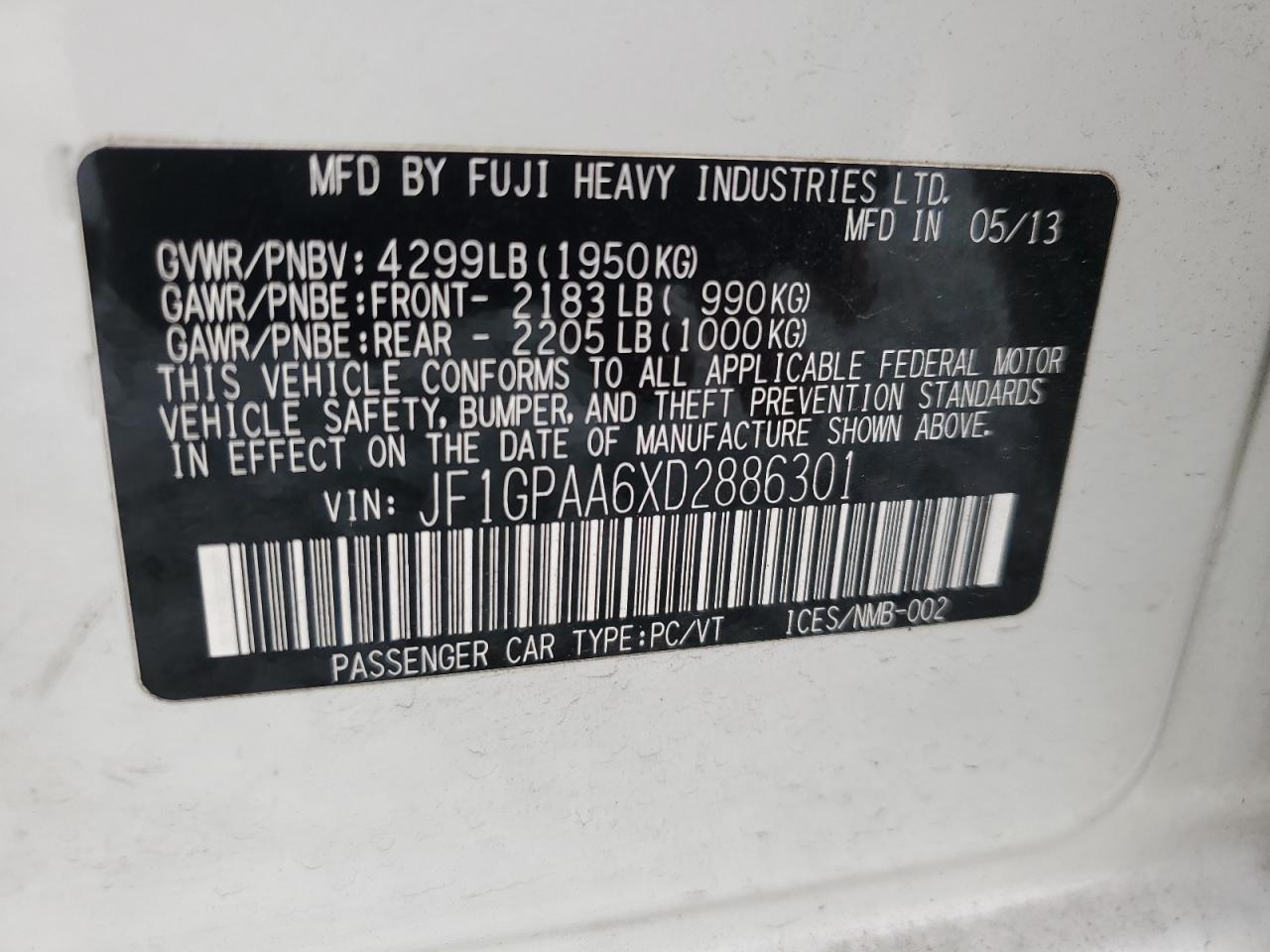 2013 Subaru Impreza - Image 12