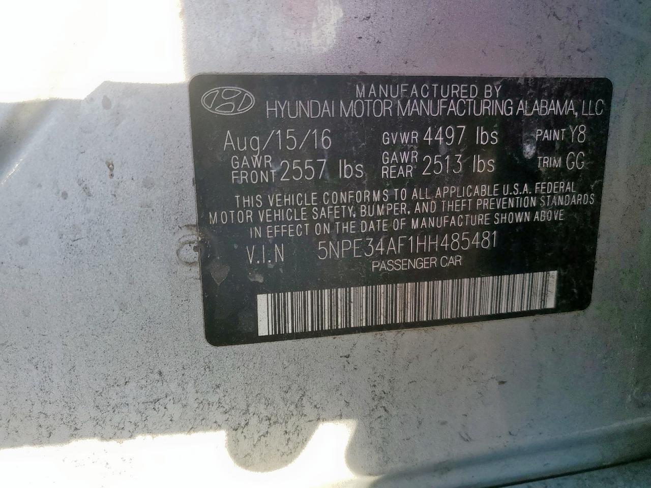 2017 Hyundai Sonata - Image 15