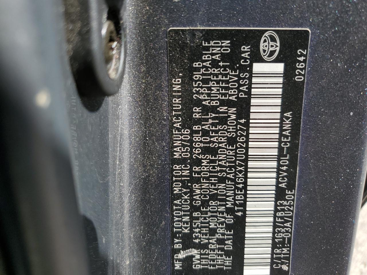 2007 Toyota Camry - Image 14