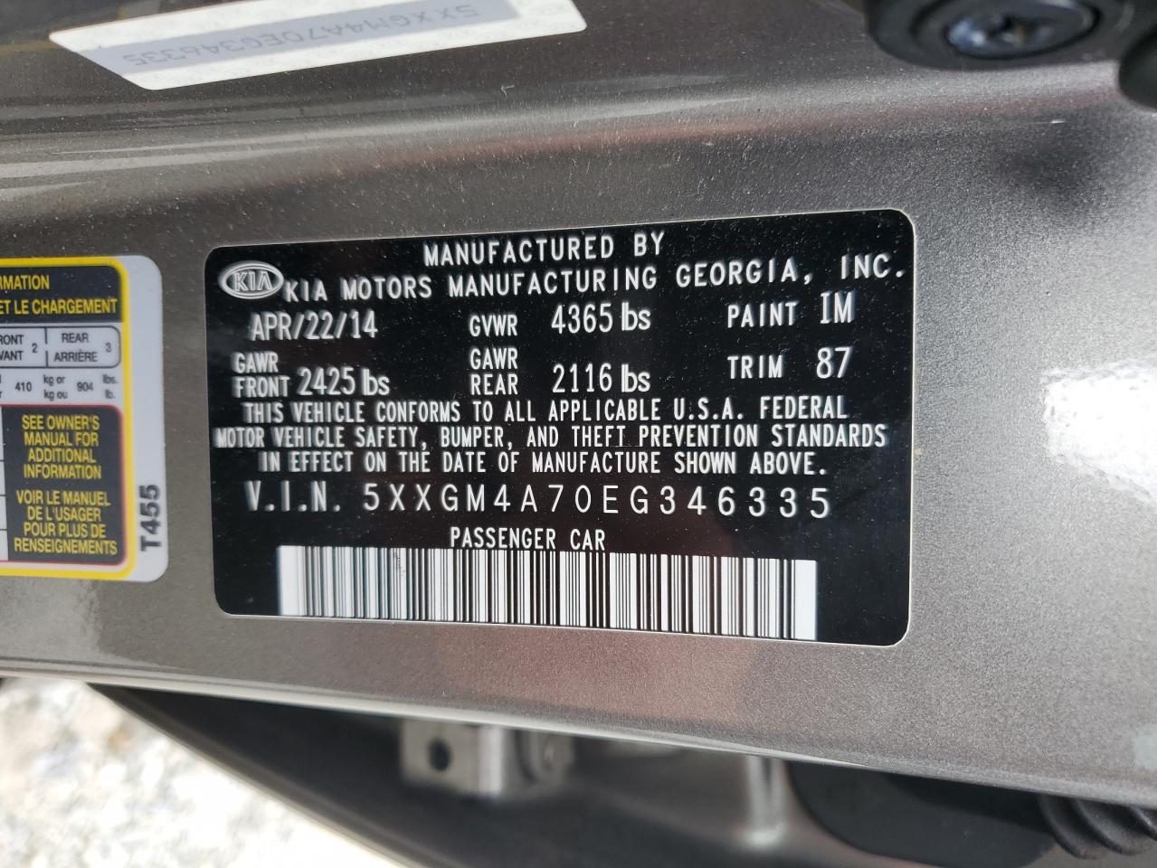 2014 Kia Optima - Image 12