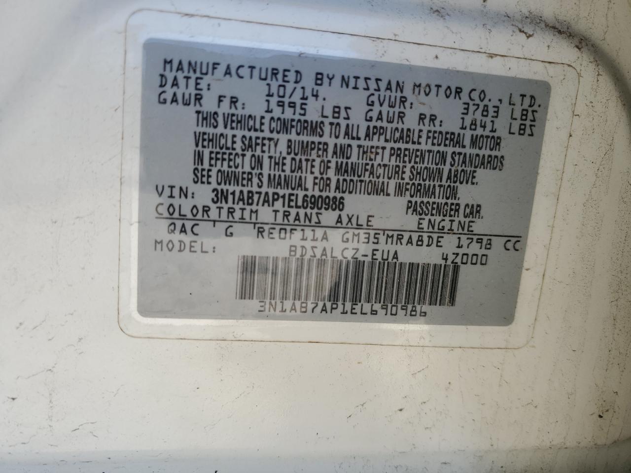 2014 Nissan Sentra - Image 12