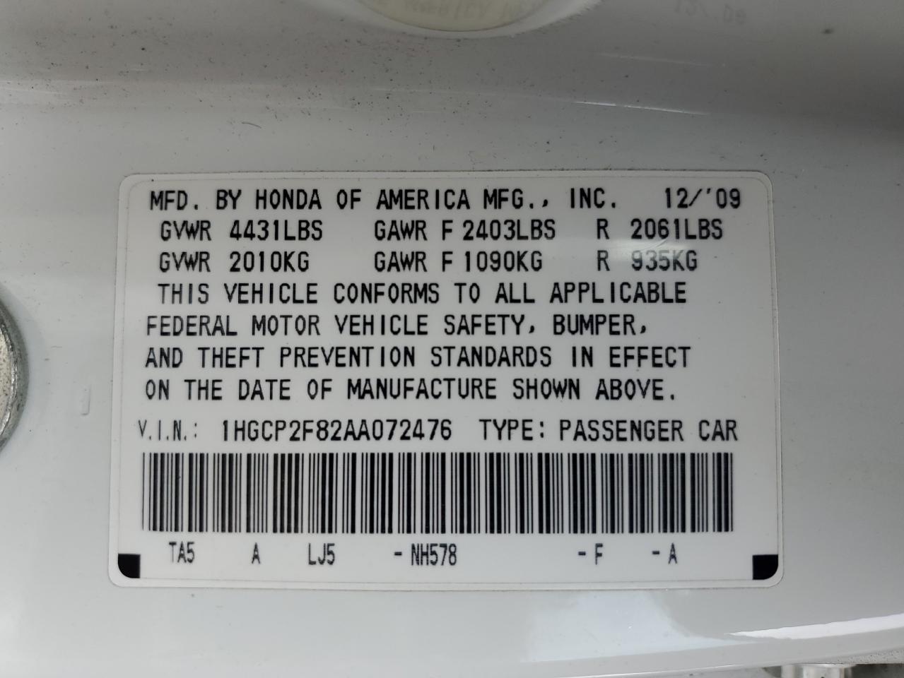 2010 Honda Accord - Image 12