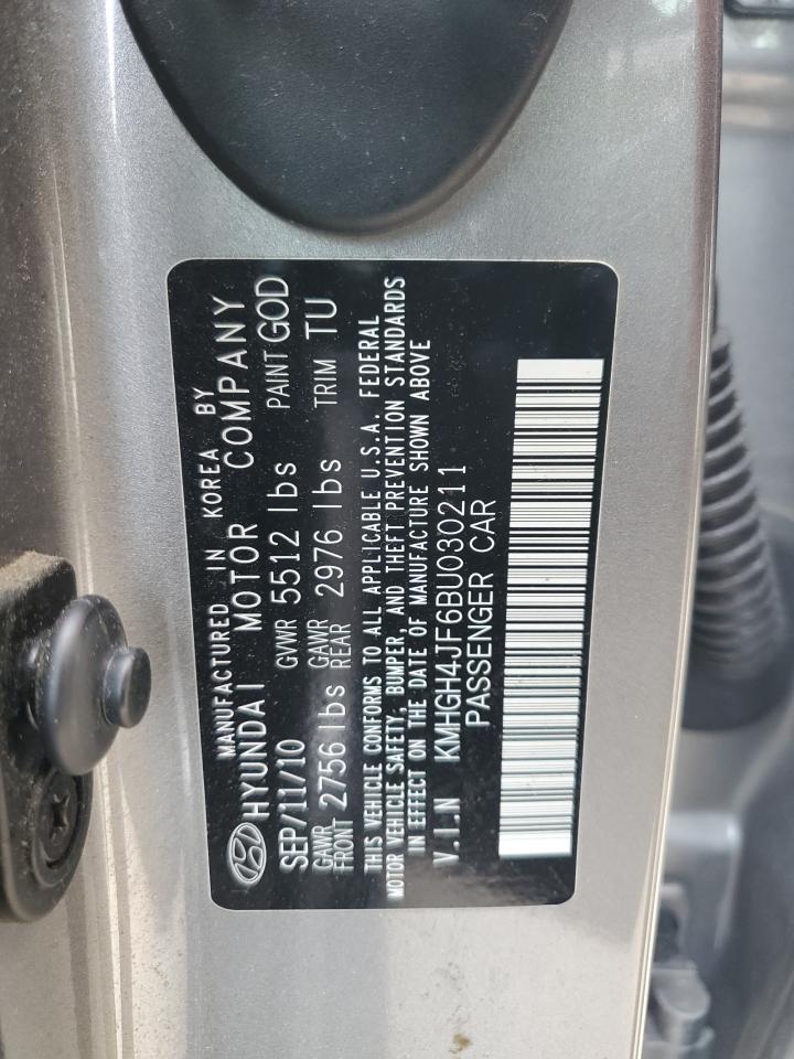 2011 Hyundai Equus Signature VIN: KMHGH4JF6BU030211 Lot: 47643285