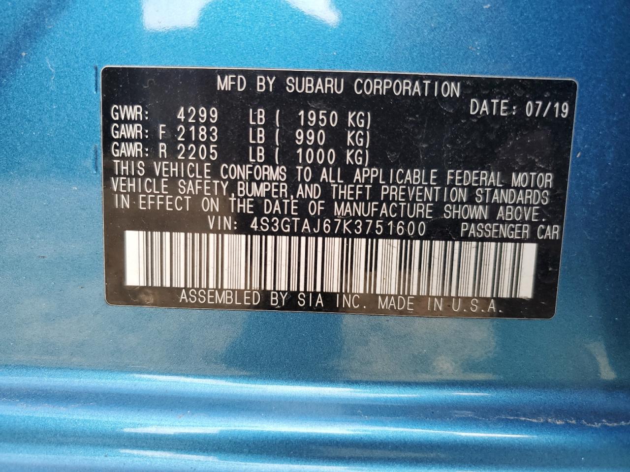 2019 Subaru Impreza - Image 15