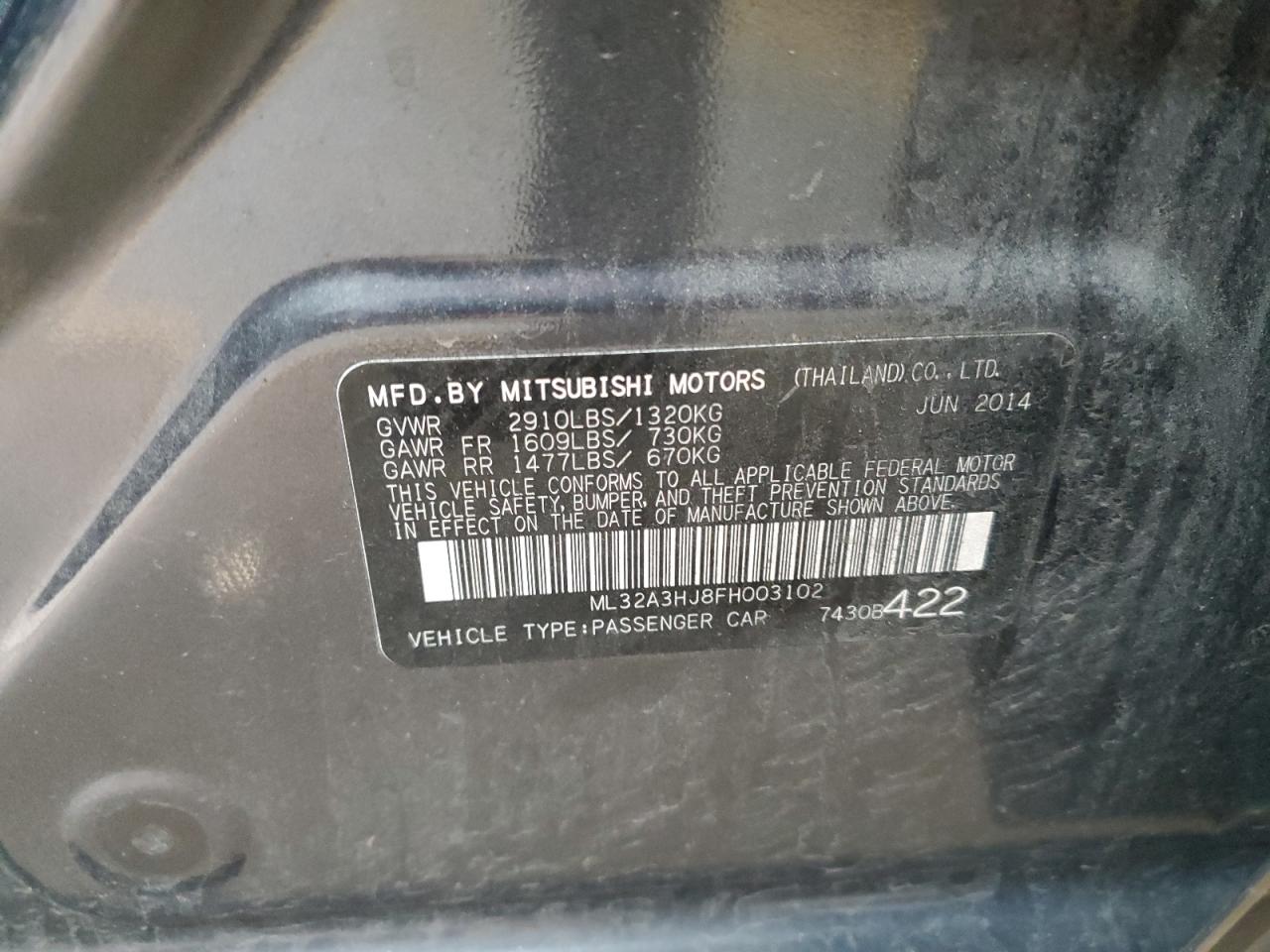 2015 Mitsubishi Mirage - Image 14