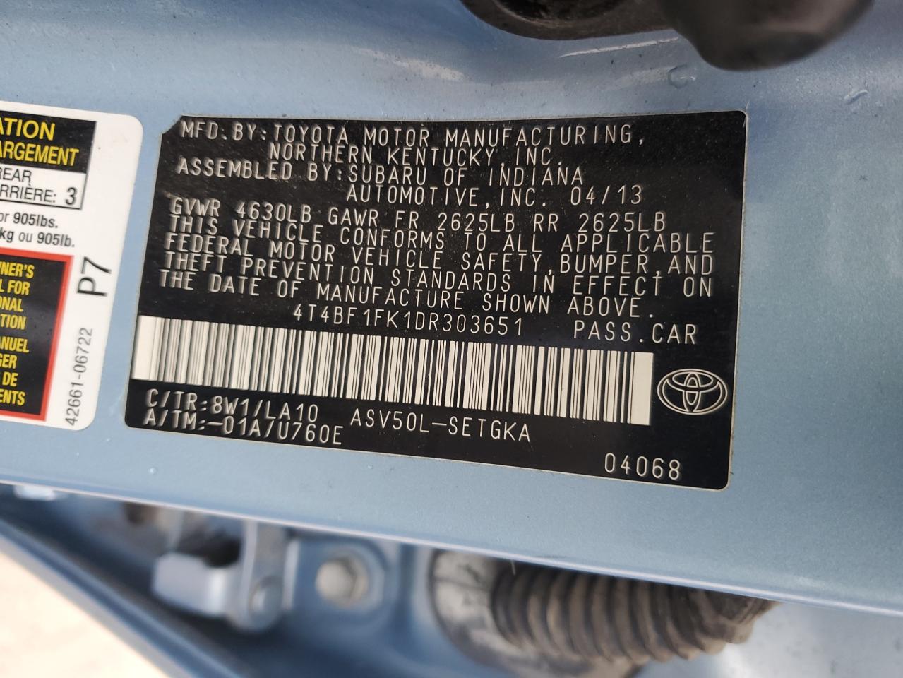 2013 Toyota Camry - Image 13