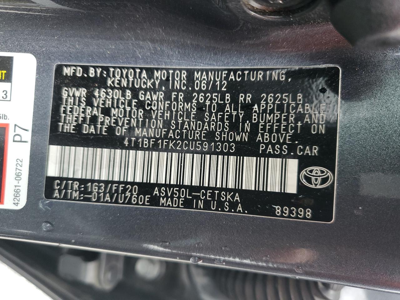 2012 Toyota Camry - Image 14