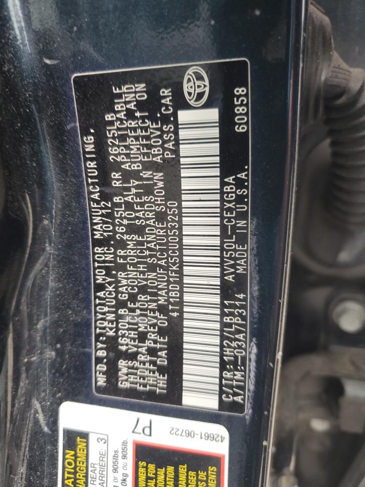 2012 Toyota Camry - Image 12