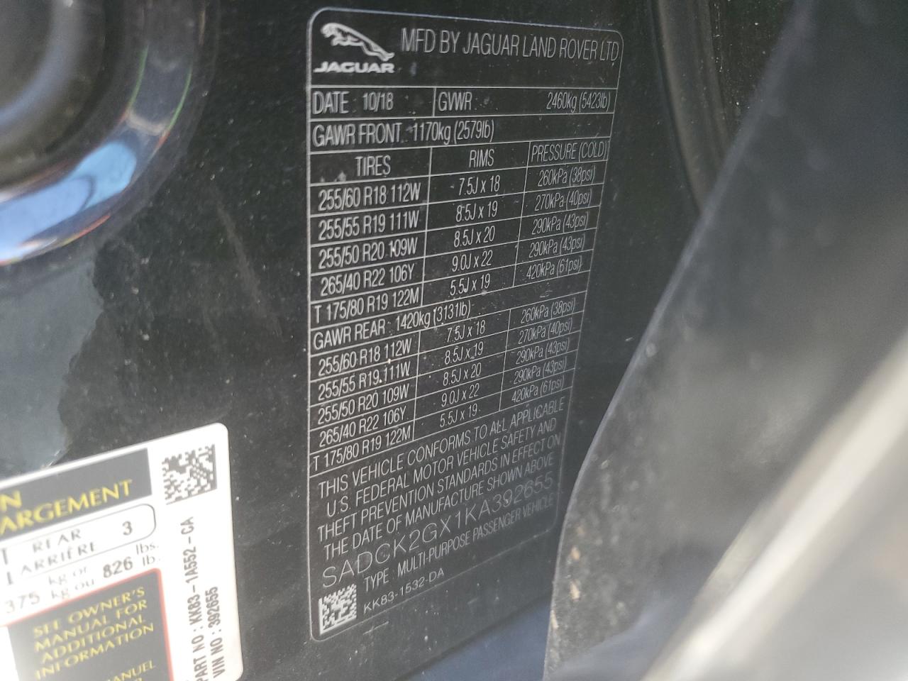 2019 Jaguar F-Pace - Image 13
