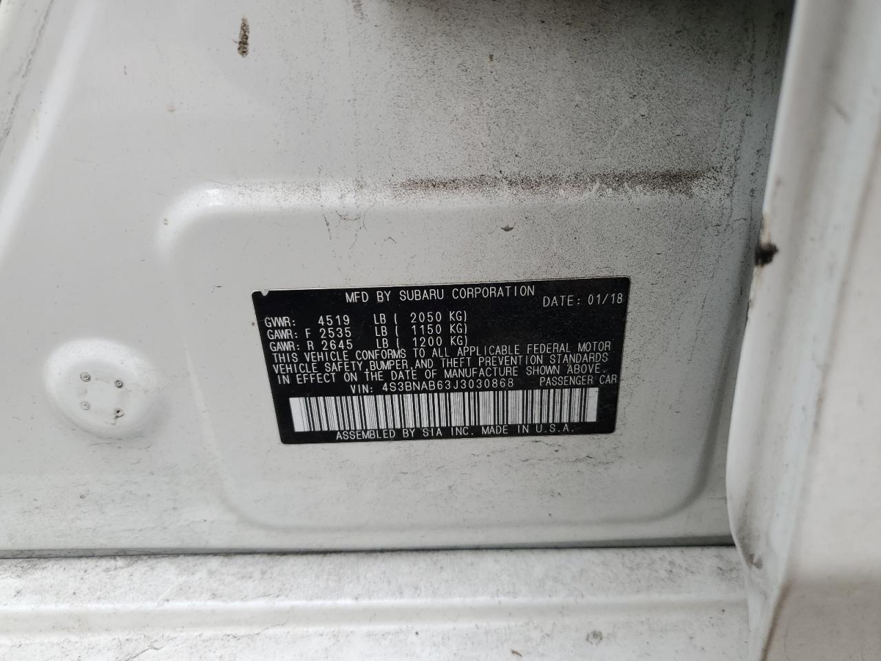 2018 Subaru Legacy - Image 13