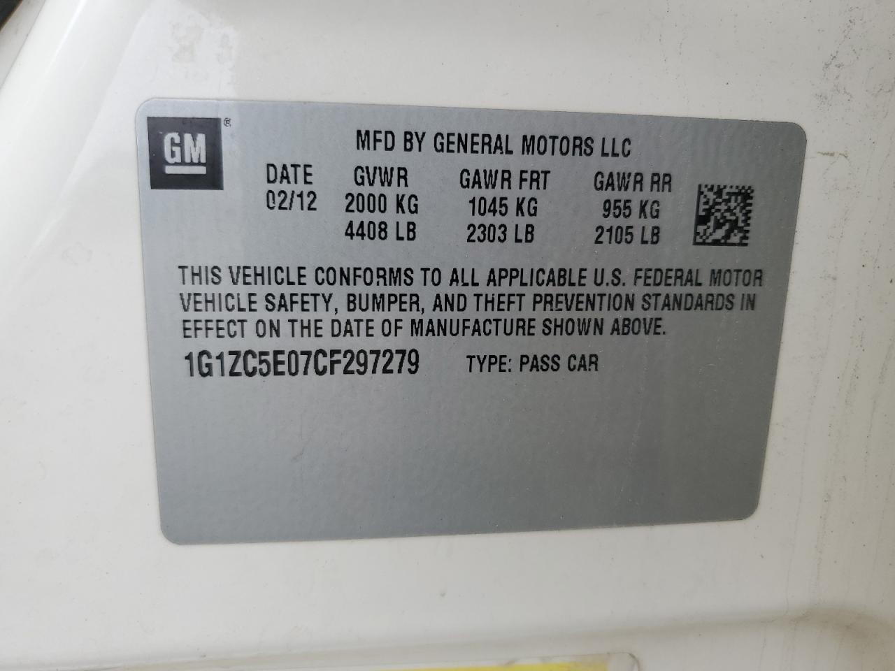 2012 Chevrolet Malibu - Image 12