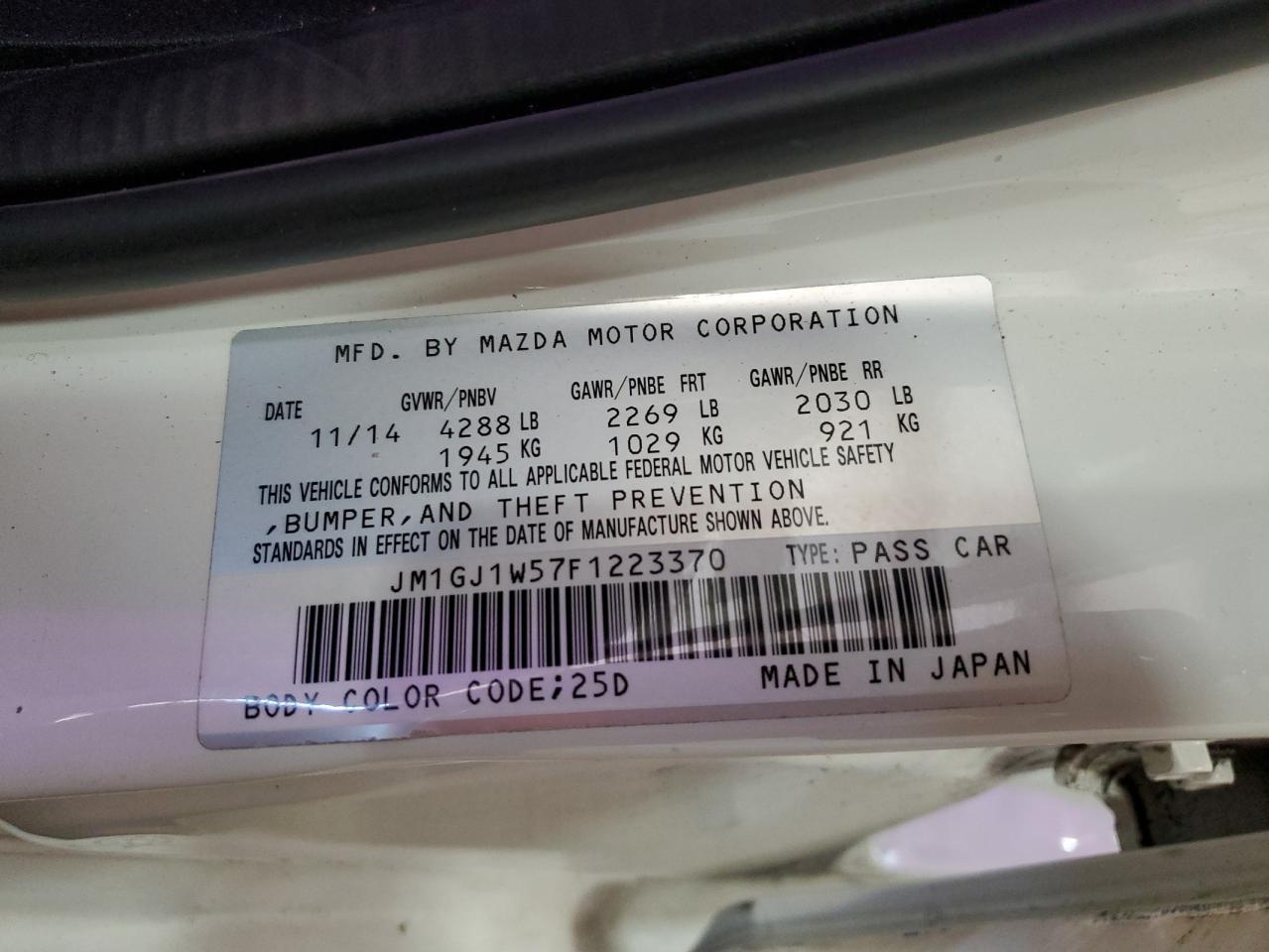 2015 Mazda 6 - Image 14