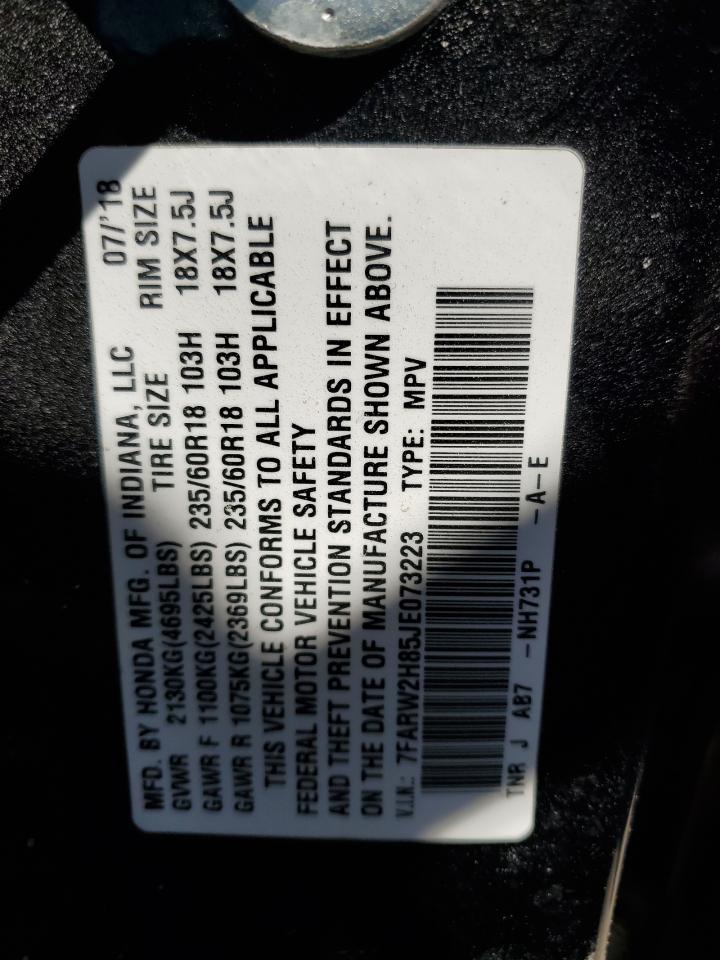 7FARW2H85JE073223 HONDA CRV 2018