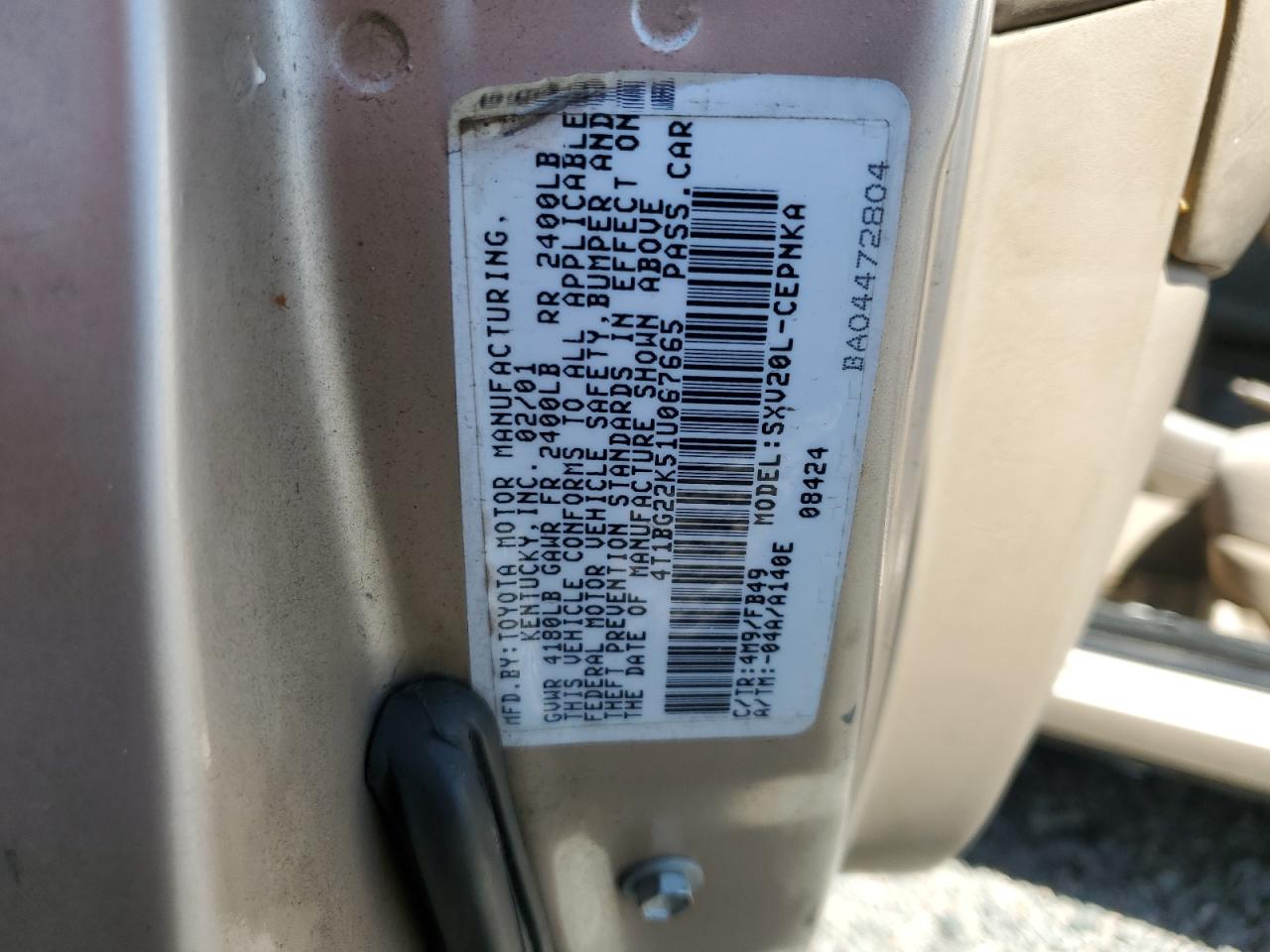 2001 Toyota Camry - Image 12