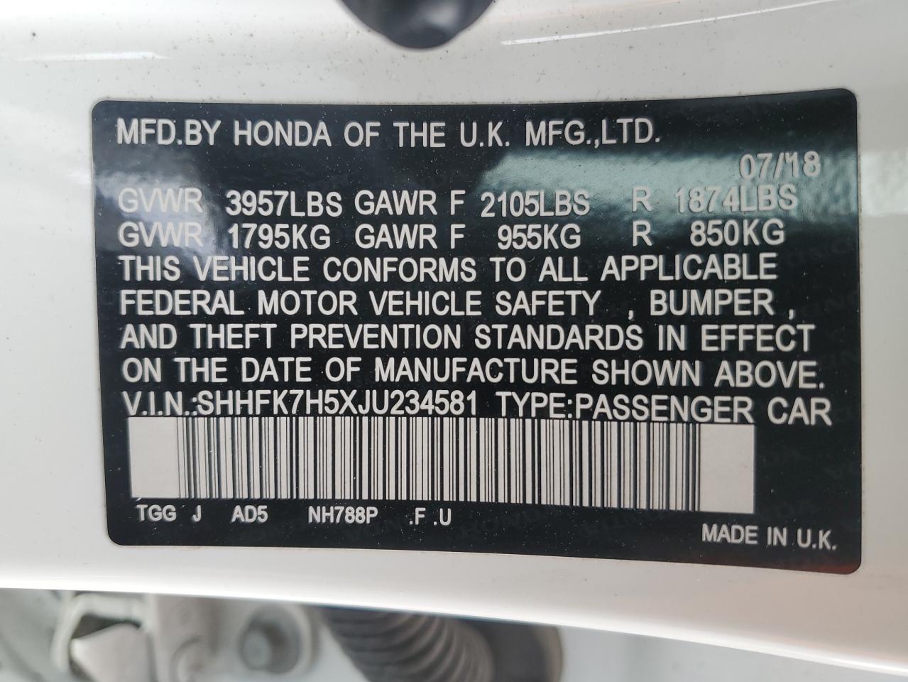 2018 Honda Civic - Image 13