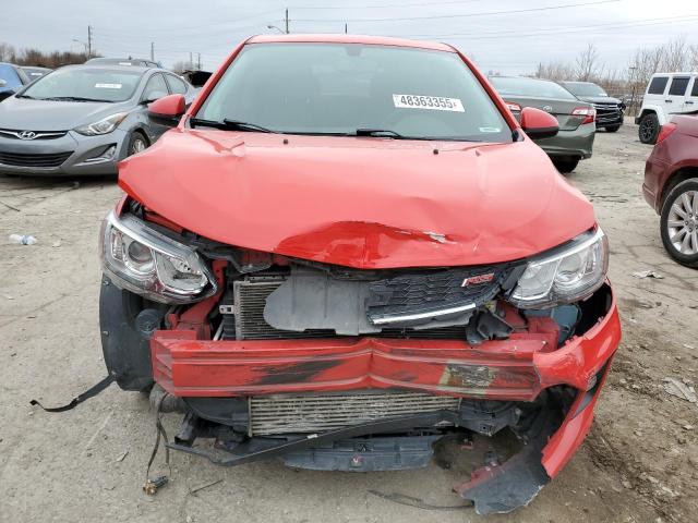 CHEVROLET SONIC 2018 Червоний